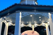 Family movie night outdoor screening