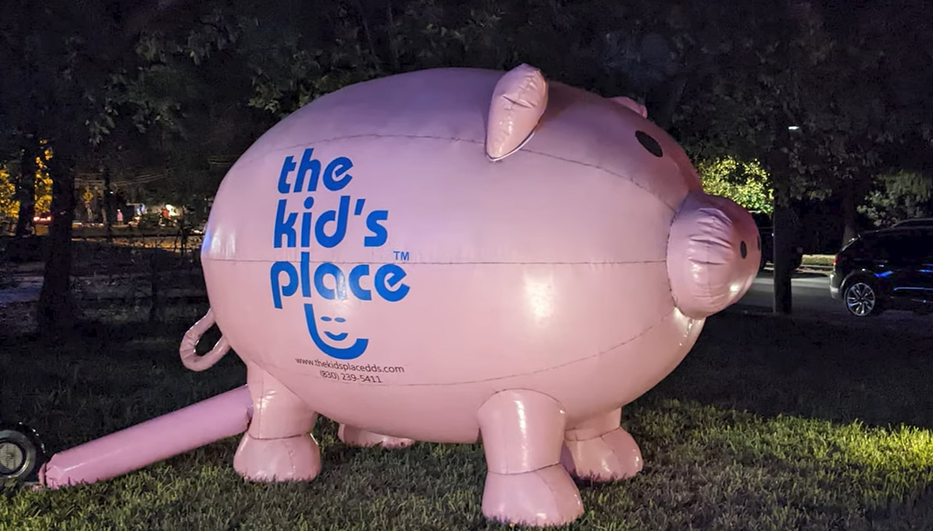 The Kid's Place Pig Mascot